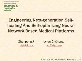 Zhanpeng Jin Allen C. Cheng zhj6@pitt acc33@pitt