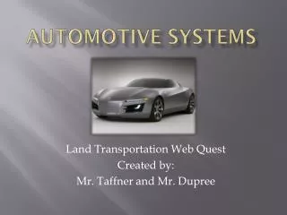 Automotive Systems