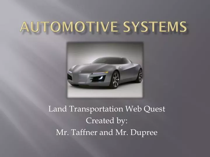 automotive systems