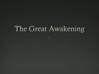 the great awakening