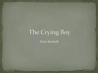 The Crying Boy