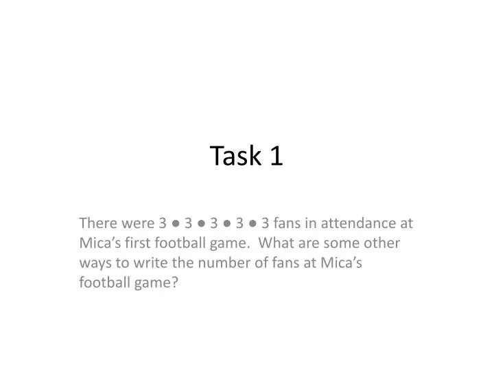 task 1