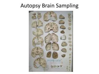 Autopsy Brain Sampling