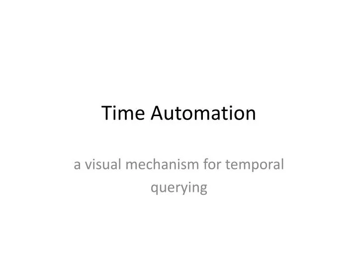 time automation