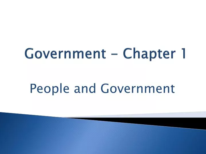 government chapter 1
