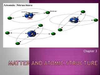 Matter and atomic structure