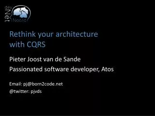 Rethink your architecture with CQRS