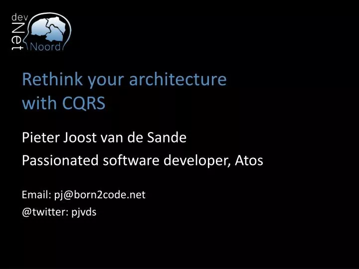 rethink your architecture with cqrs