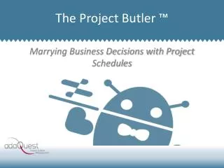 Marrying Business Decisions with Project Schedules
