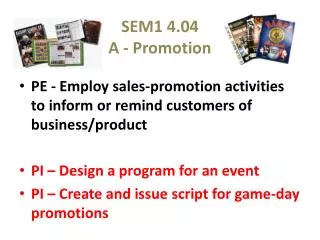SEM1 4.04 A - Promotion
