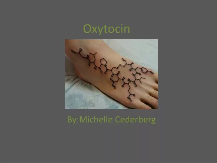 Tattoo uploaded by Ines Munaro • #oxytocin #love #molecula #chemistry#science  • Tattoodo