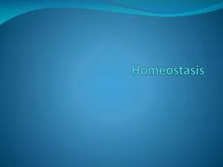 Homeostasis