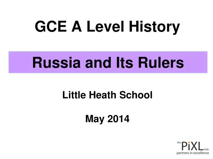 gce a level history little heath school may 2014