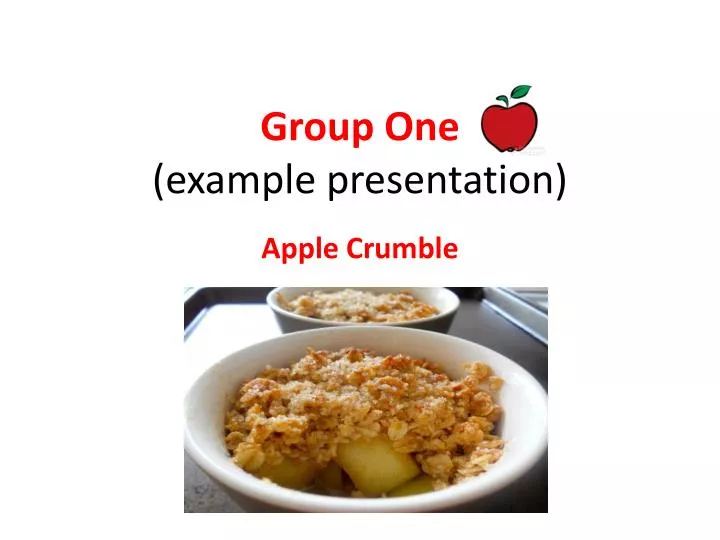 group one example presentation