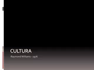 cultura