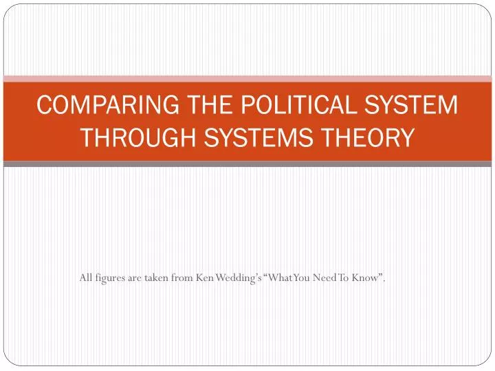 comparing the political system through systems theory