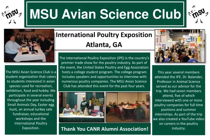 msu avian science club
