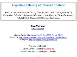 Cognitive Filtering of Internet Content
