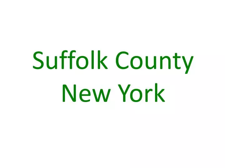 suffolk county new york