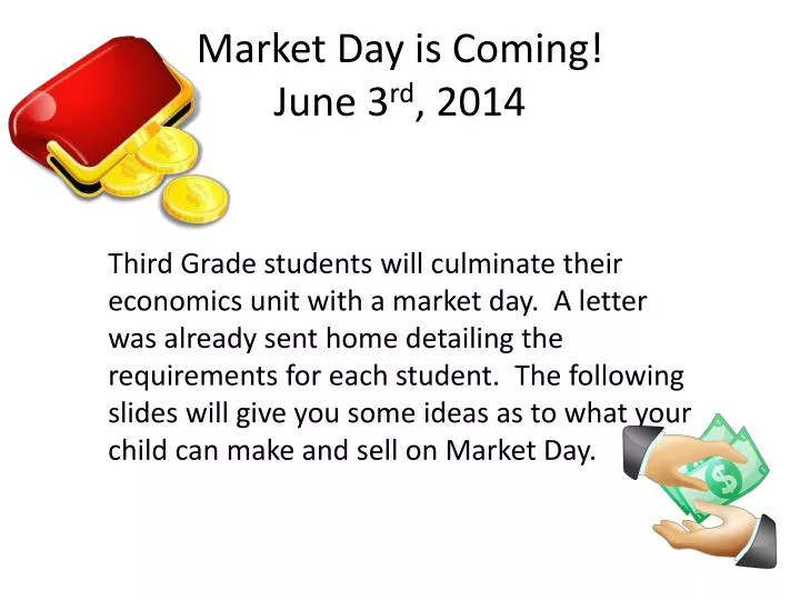 market day is coming june 3 rd 2014