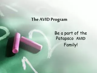 The AVID Program