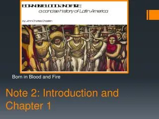 Note 2: Introduction and Chapter 1