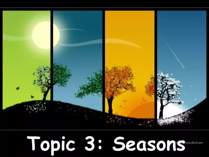 topic 3 seasons
