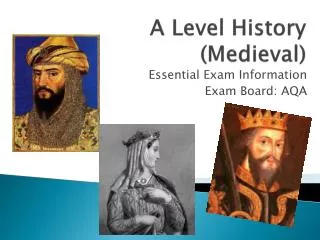 A Level History (Medieval)