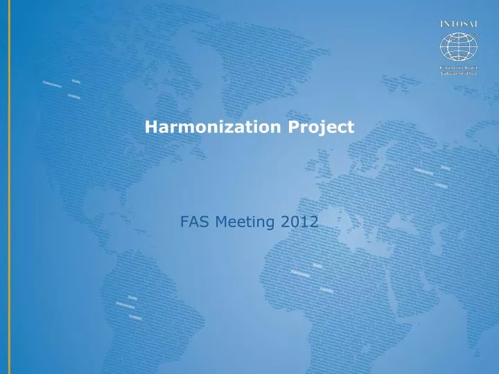 harmonization project