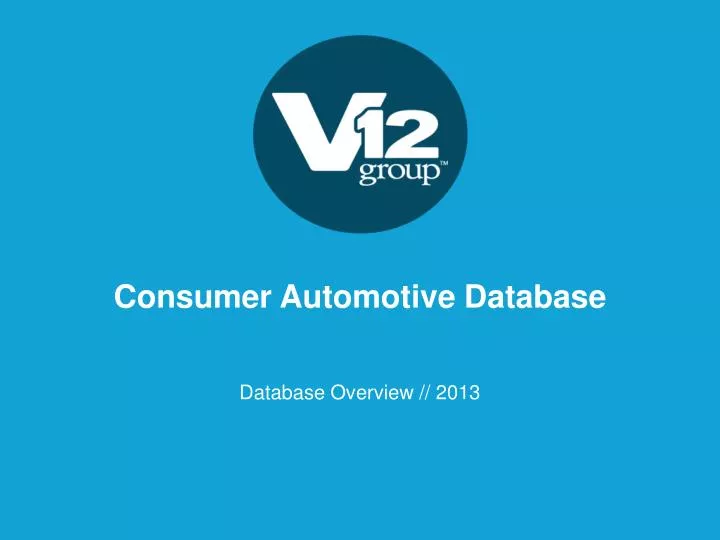 consumer automotive database