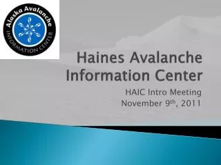 Haines Avalanche Information Center