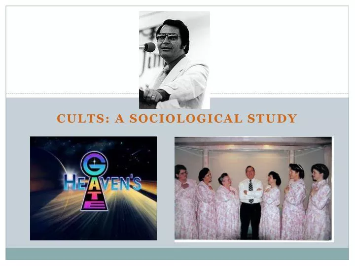 cults a sociological study