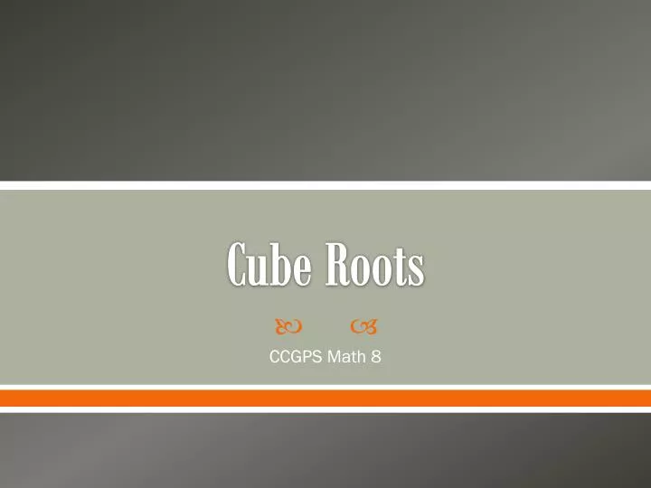 cube roots