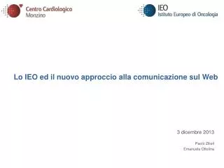 lo ieo ed il nuovo approccio alla comunicazione sul web