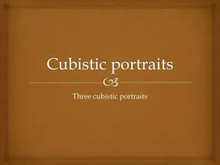 Cubistic portraits