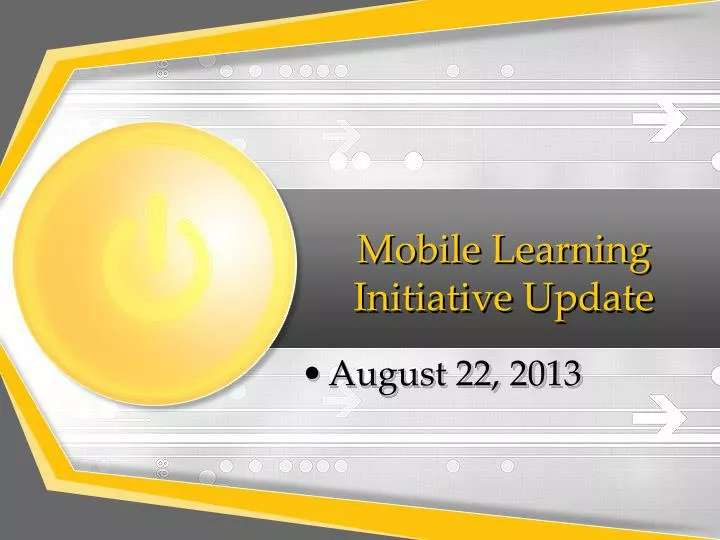 mobile learning initiative update