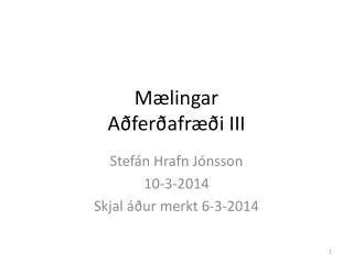 m lingar a fer afr i iii