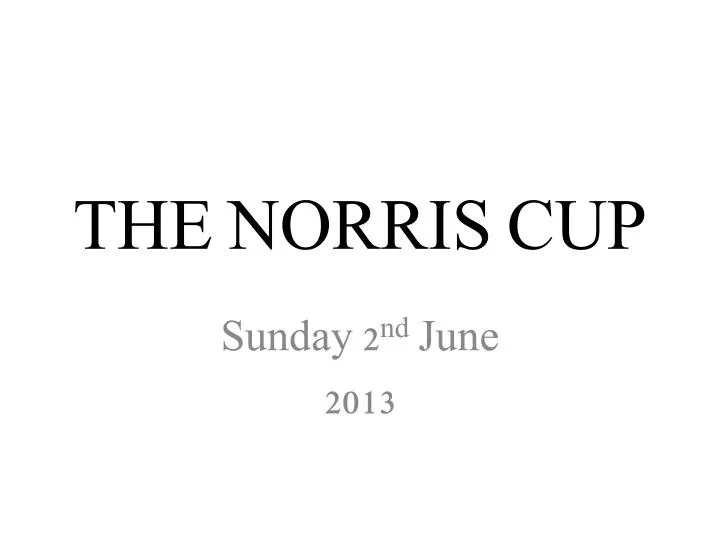 the norris cup