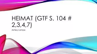 heimat gtf s 104 2 3 4 7