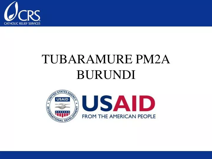 tubaramure pm2a burundi