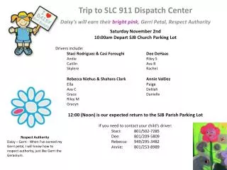 Trip to SLC 911 Dispatch Center