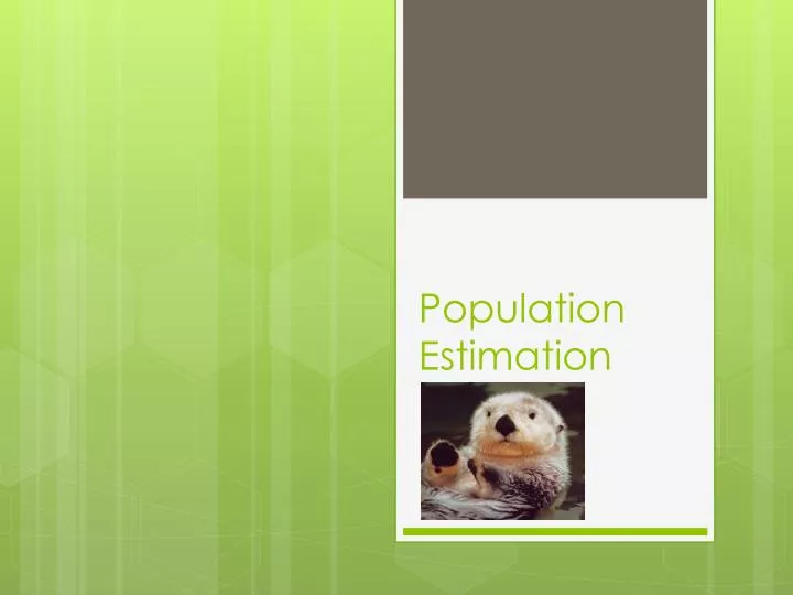 population estimation