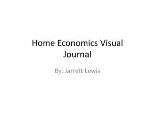 Home Economics Visual Journal