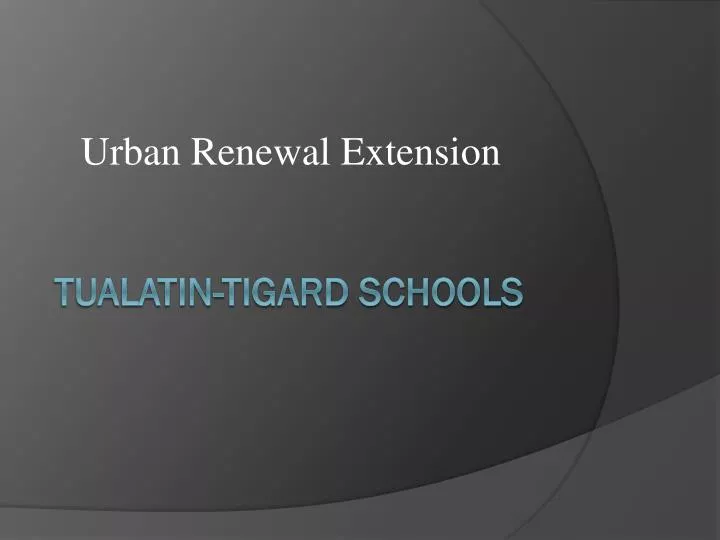 urban renewal extension
