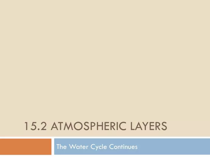 15 2 atmospheric layers
