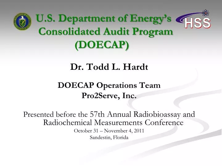 u s department of energy s consolidated audit program doecap