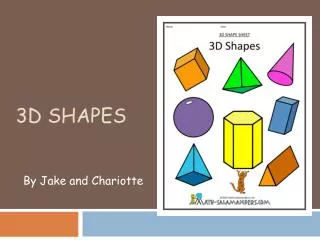 3D Shapes