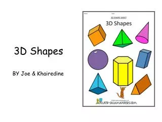 3d shapes