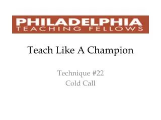 Teach Like A Champion