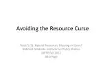 Avoiding the Resource Curse - slide 1